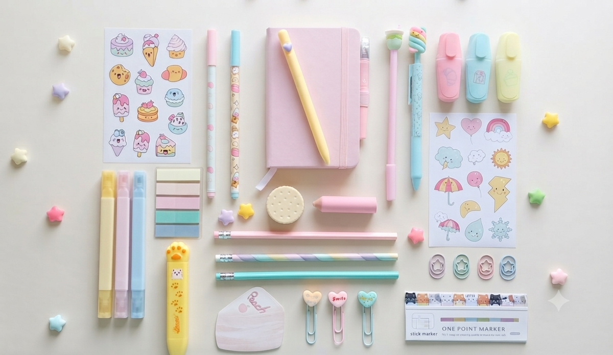 Mini Kit di Cancelleria Kawaii 🌸✨