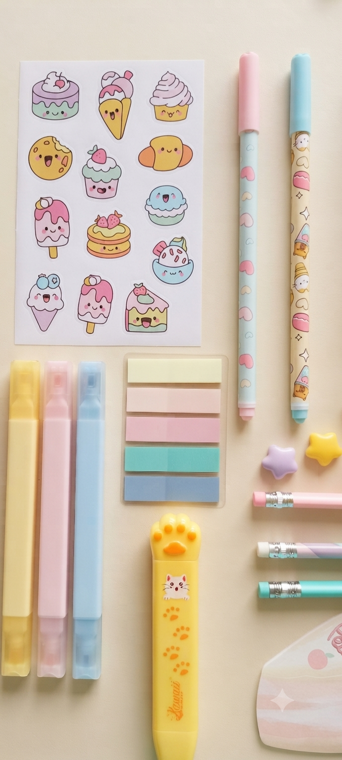 Mini Kit di Cancelleria Kawaii 🌸✨